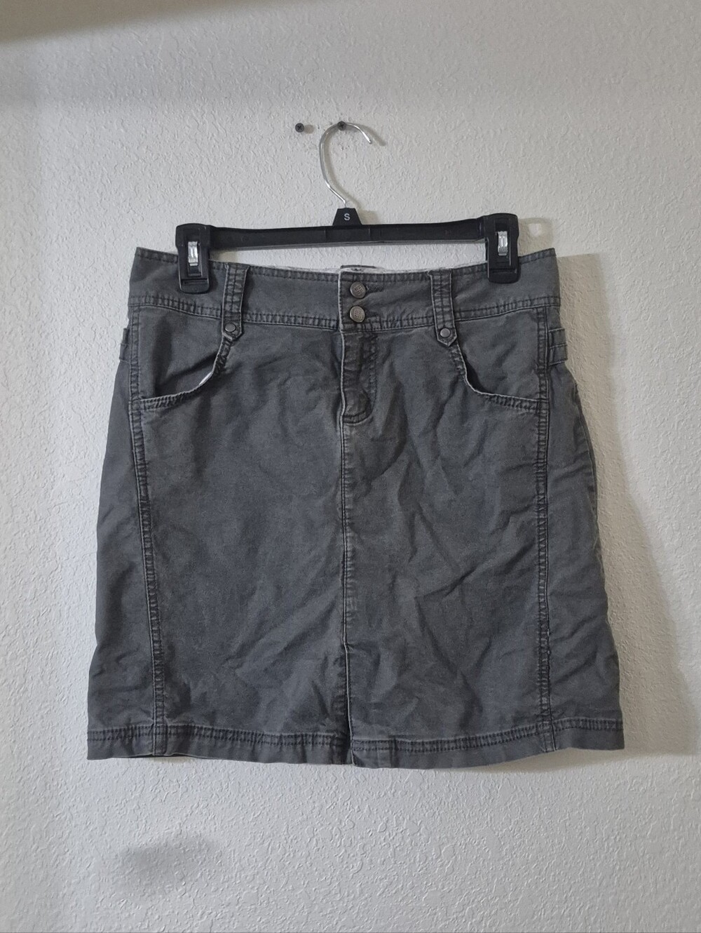 Columbia Gray Casual Mini Skirt